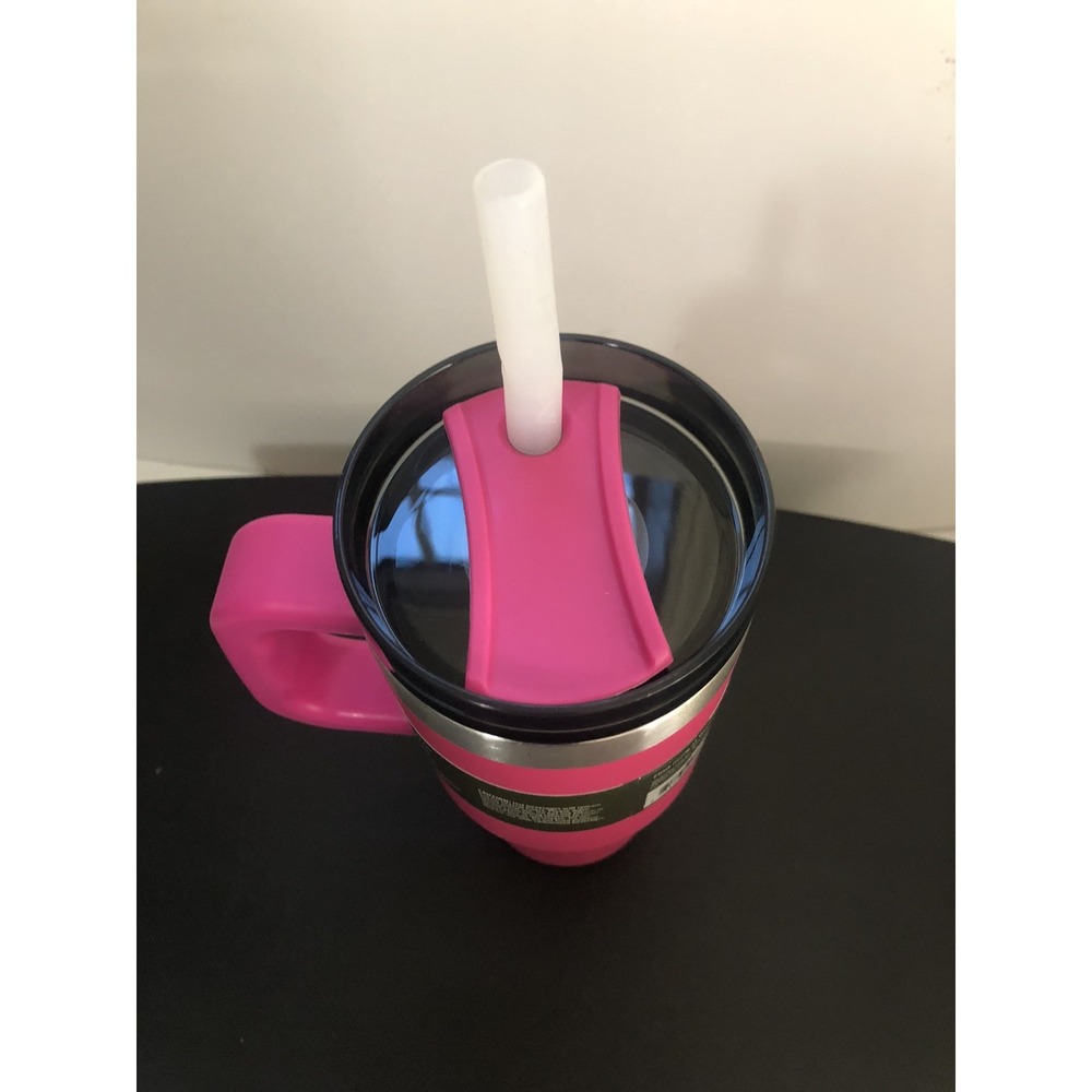Ozark Trail 18oz Insulated Stainless Steel Tumbler w/ Handle Hot Pink - Picture 5 of 6